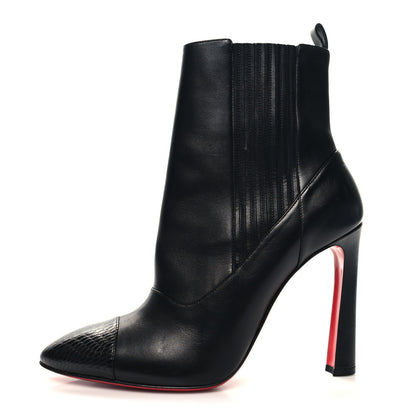 Christian Louboutin Calfskin Shine Me In The 90s 85 Ankle Boots 42 Black 1 of 7