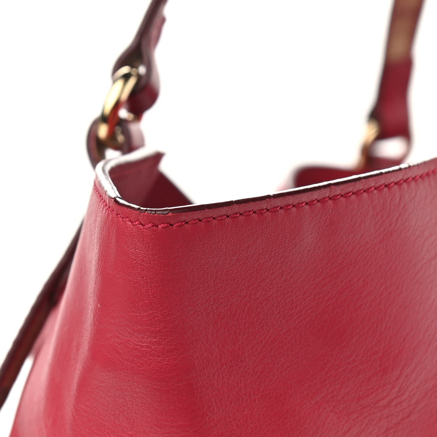Burberry Calfskin House Check Small Canterbury Tote Raspberry 15 of 16