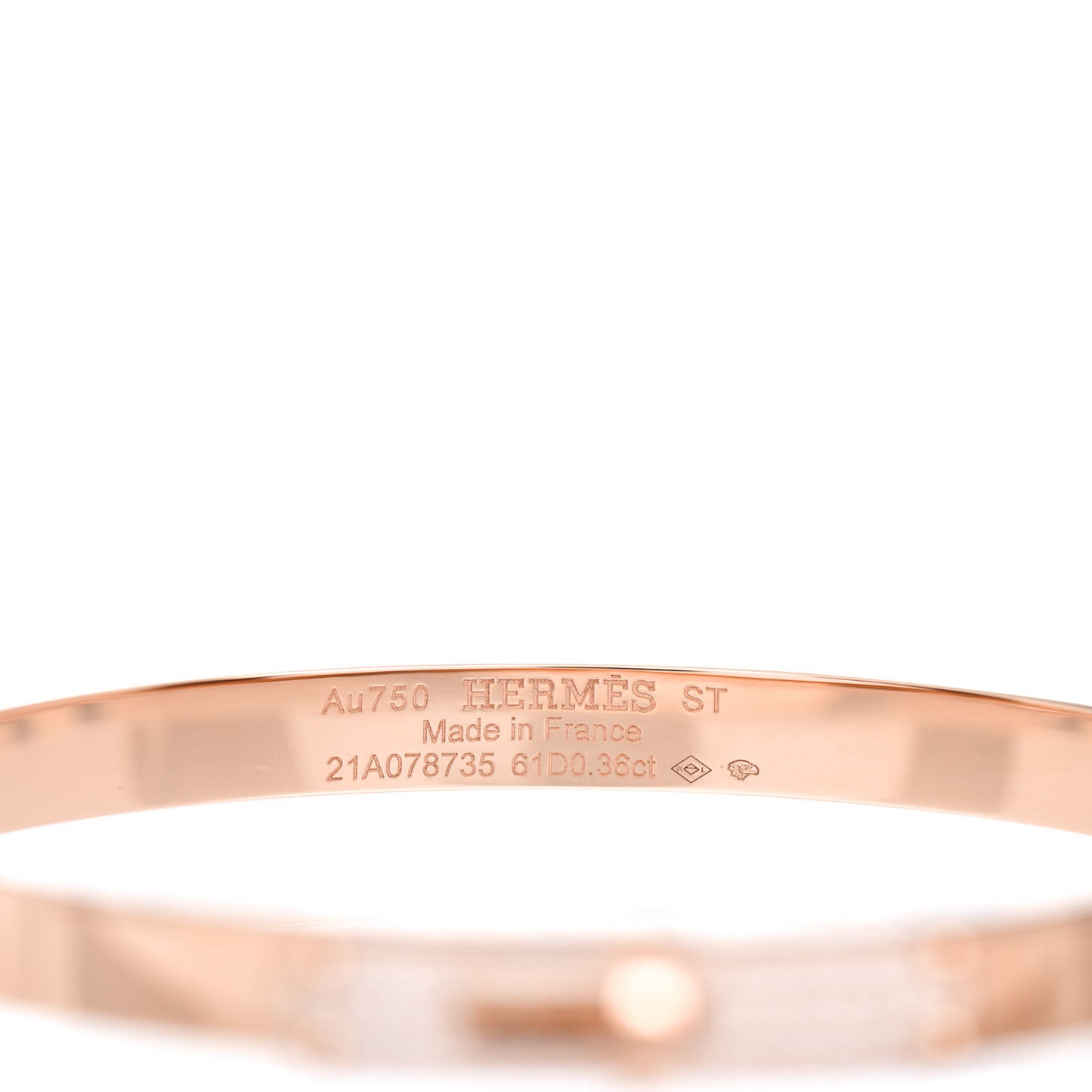 18K Rose Gold Diamond PM Kelly Pave Bracelet ST