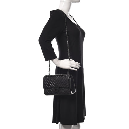Chanel Aged Calfskin Chevron Quilted 2.55 Reissue 225 Flap So Black 2 of 12