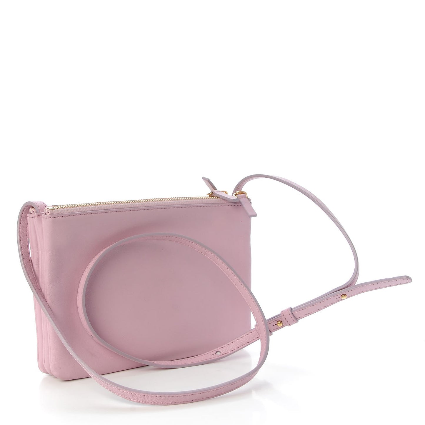 Lambskin Small Trio Crossbody Bag Pink