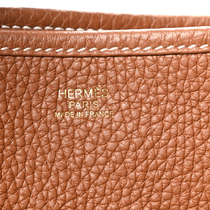 Hermes Taurillon Clemence Evelyne III GM Gold 6 of 10