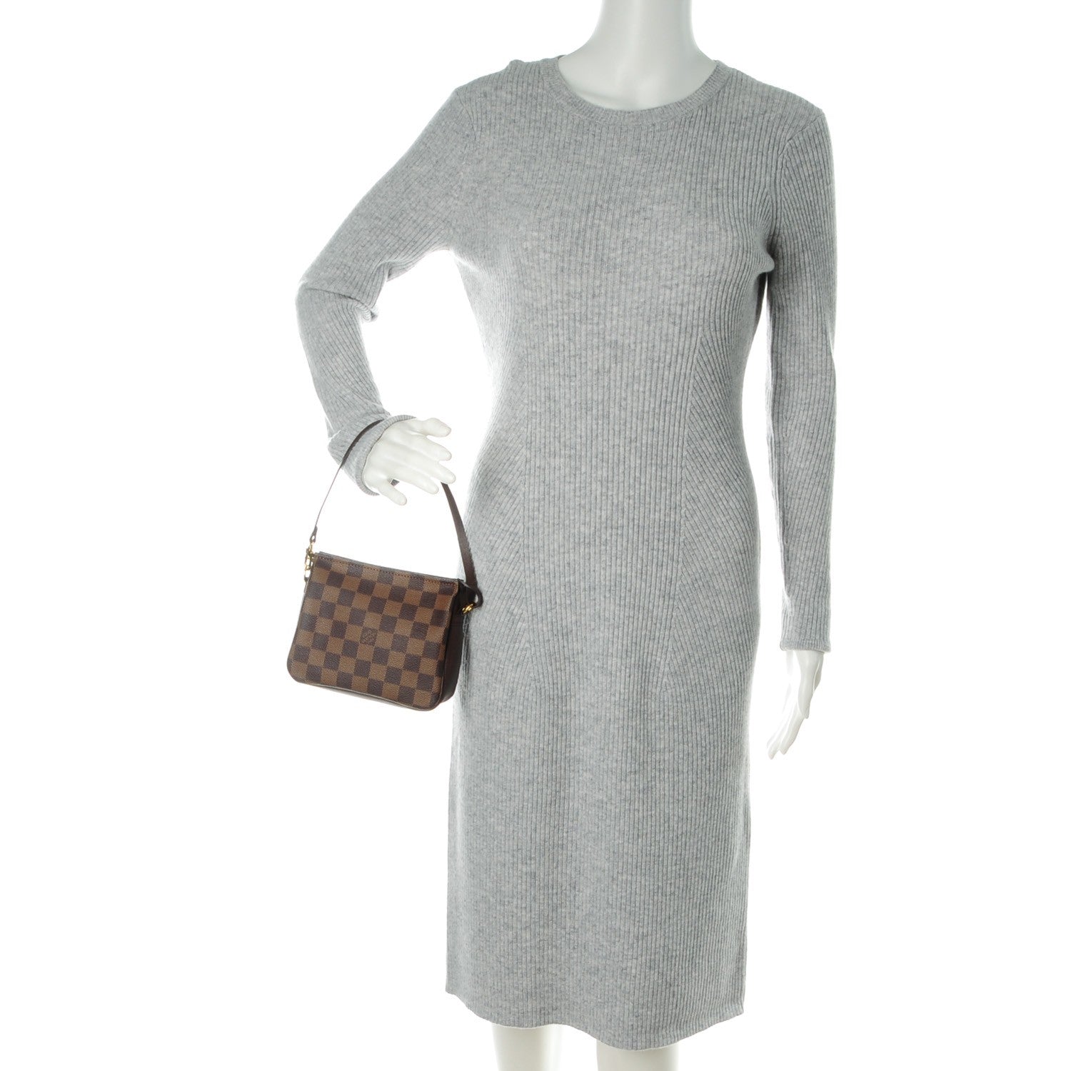 Louis Vuitton Damier Ebene Trousse Make Up Bag Pochette 2 of 7