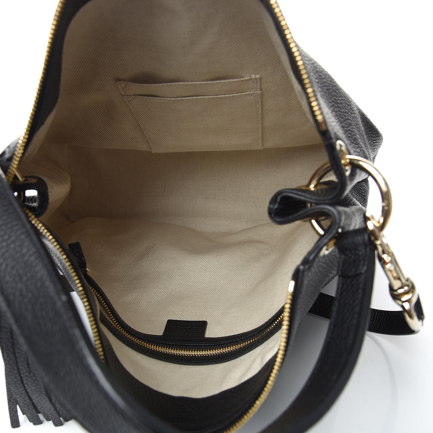 Gucci Pebbled Calfskin Large Soho Hobo Black 5 of 10
