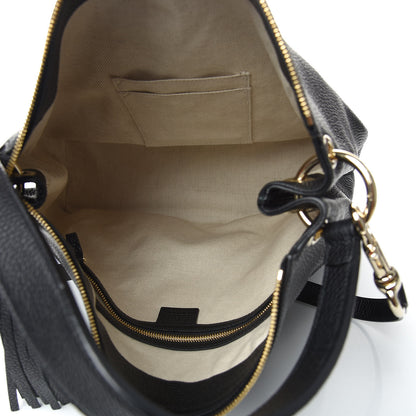 Gucci Pebbled Calfskin Large Soho Hobo Black 5 of 10