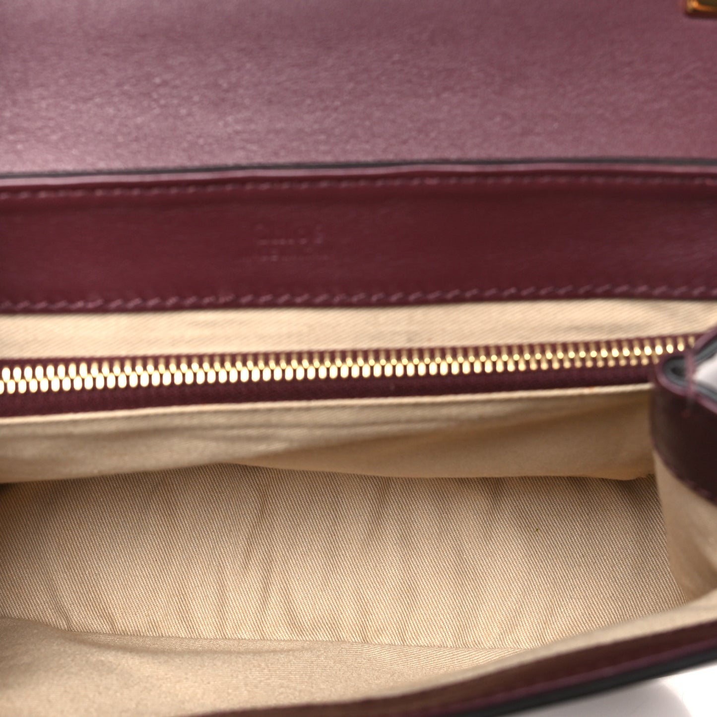 Spazzolato Sfumato Calfskin Small C Double Carry Burnt Brown