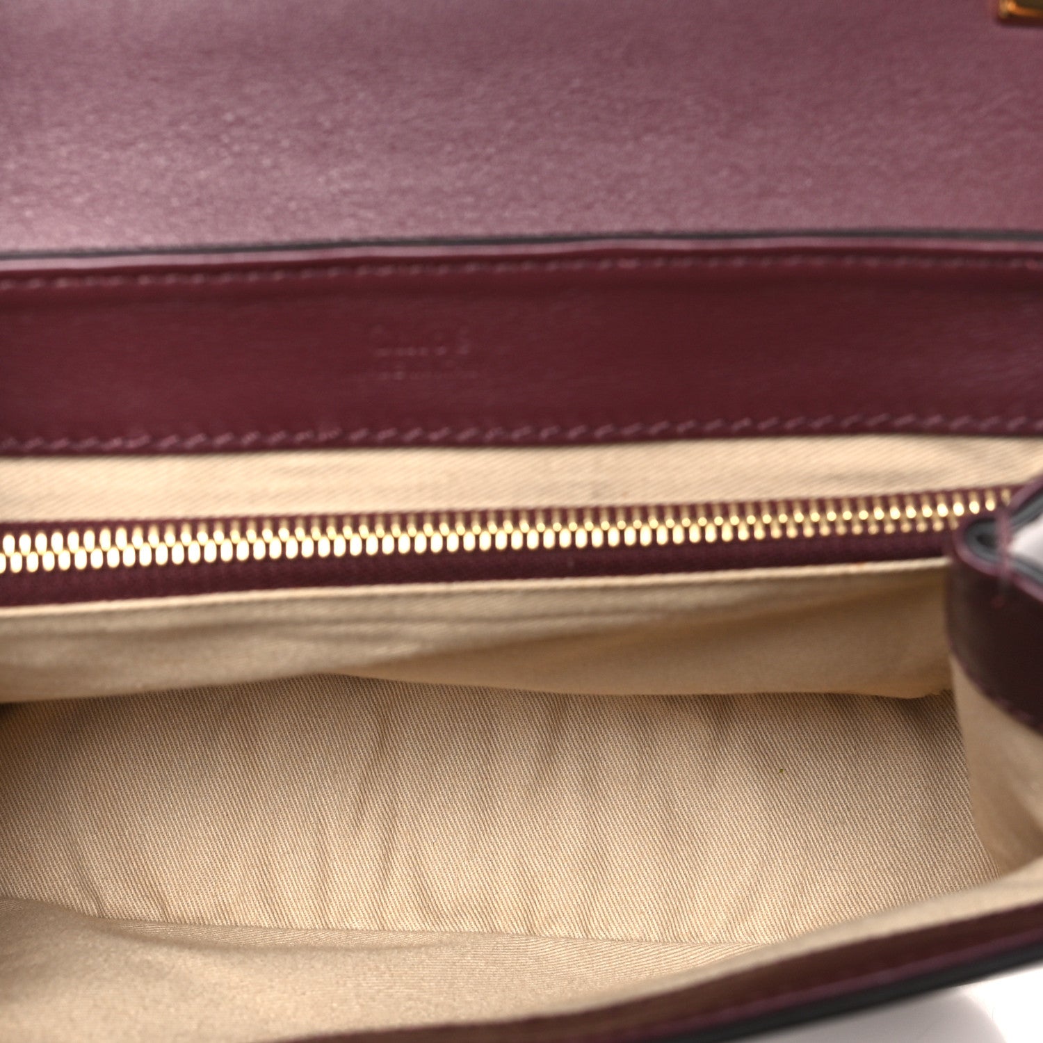 Chloe Spazzolato Sfumato Calfskin Small C Double Carry Burnt Brown 5 of 9