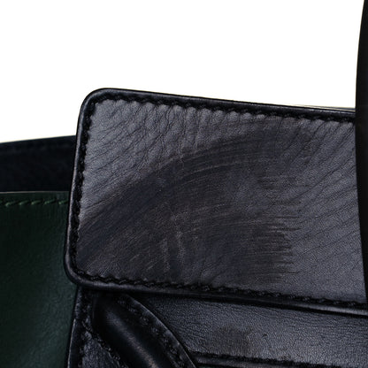 Celine Smooth Calfskin Mini Bi-Color Luggage Forest Black 13 of 15