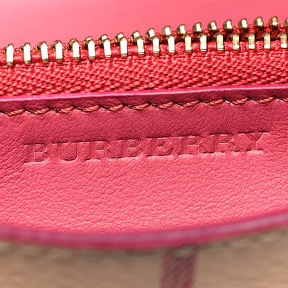 Burberry Haymarket Check Key Ring Coin Case Pink 6 of 10