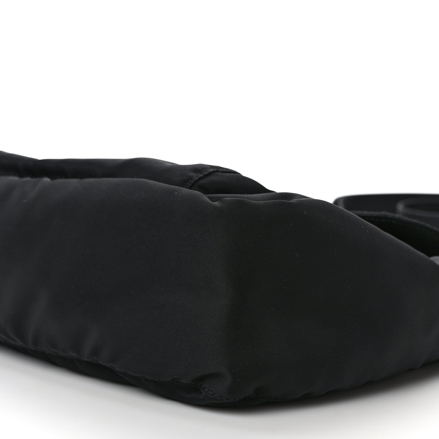 Prada Re-Nylon Vela Saffiano Pocket Single Buckle Messenger Shoulder Bag Black 9 of 10