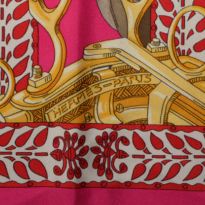 Hermes Silk La Danse du Cheval Marwari Scarf 90 4 of 6
