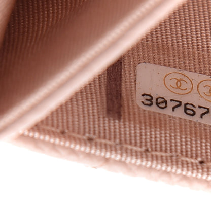 Chanel Caviar Quilted Flap Card Holder Light Pink 7 of 8