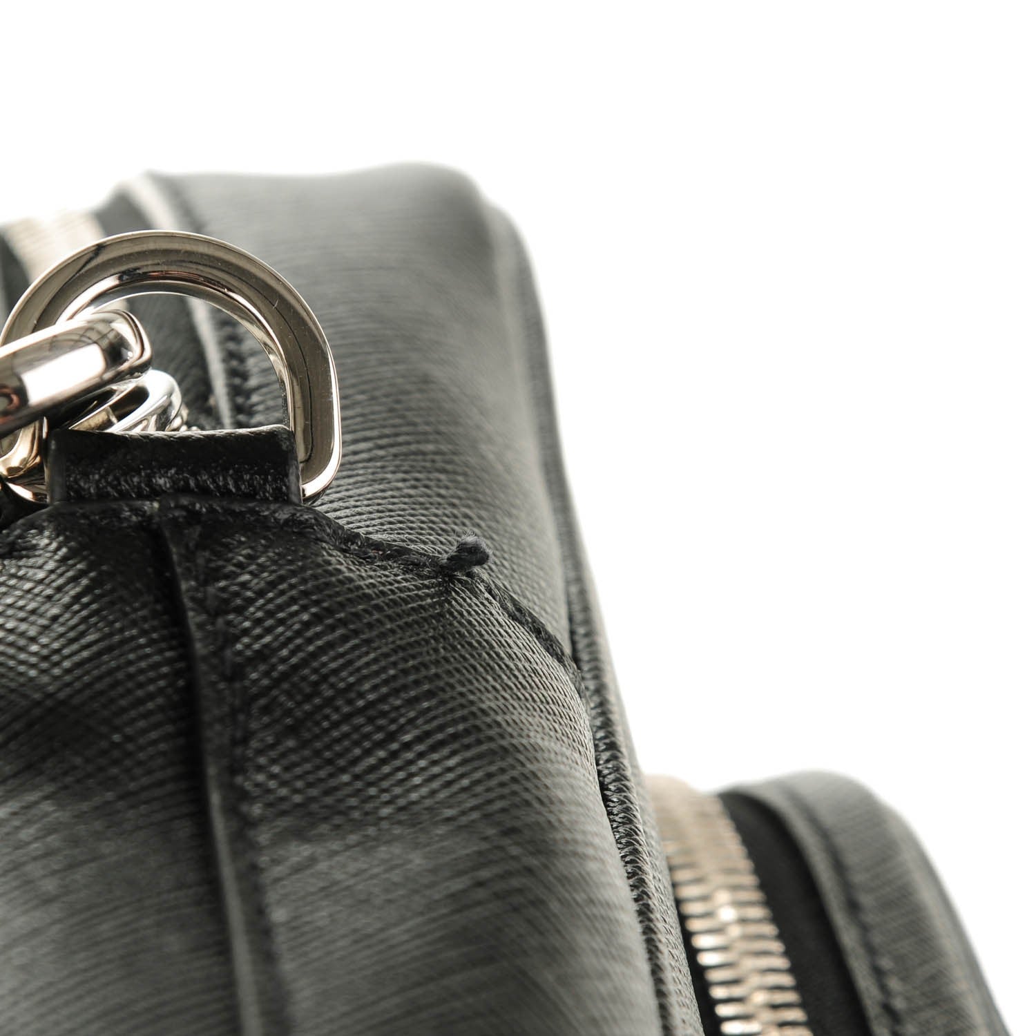 Prada Saffiano Travel Briefcase Nero Black 6 of 10