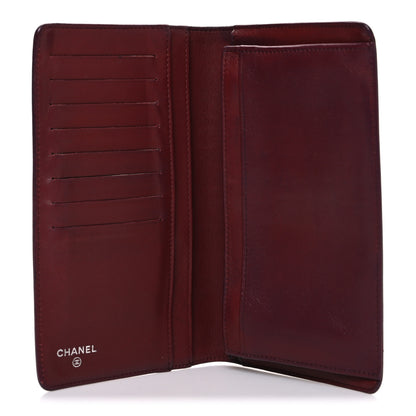 Chanel Caviar Timeless CC Yen Wallet Burgundy 5 of 8