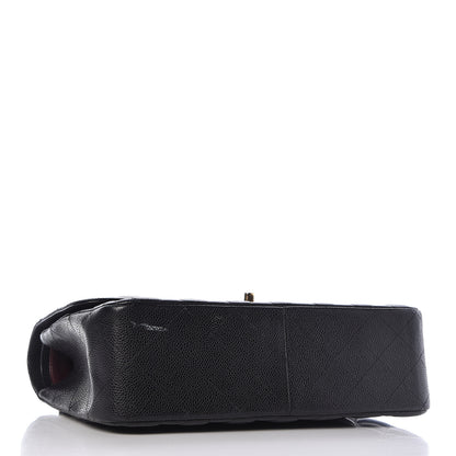 Chanel Caviar Quilted Jumbo Double Flap Black 4 of 11