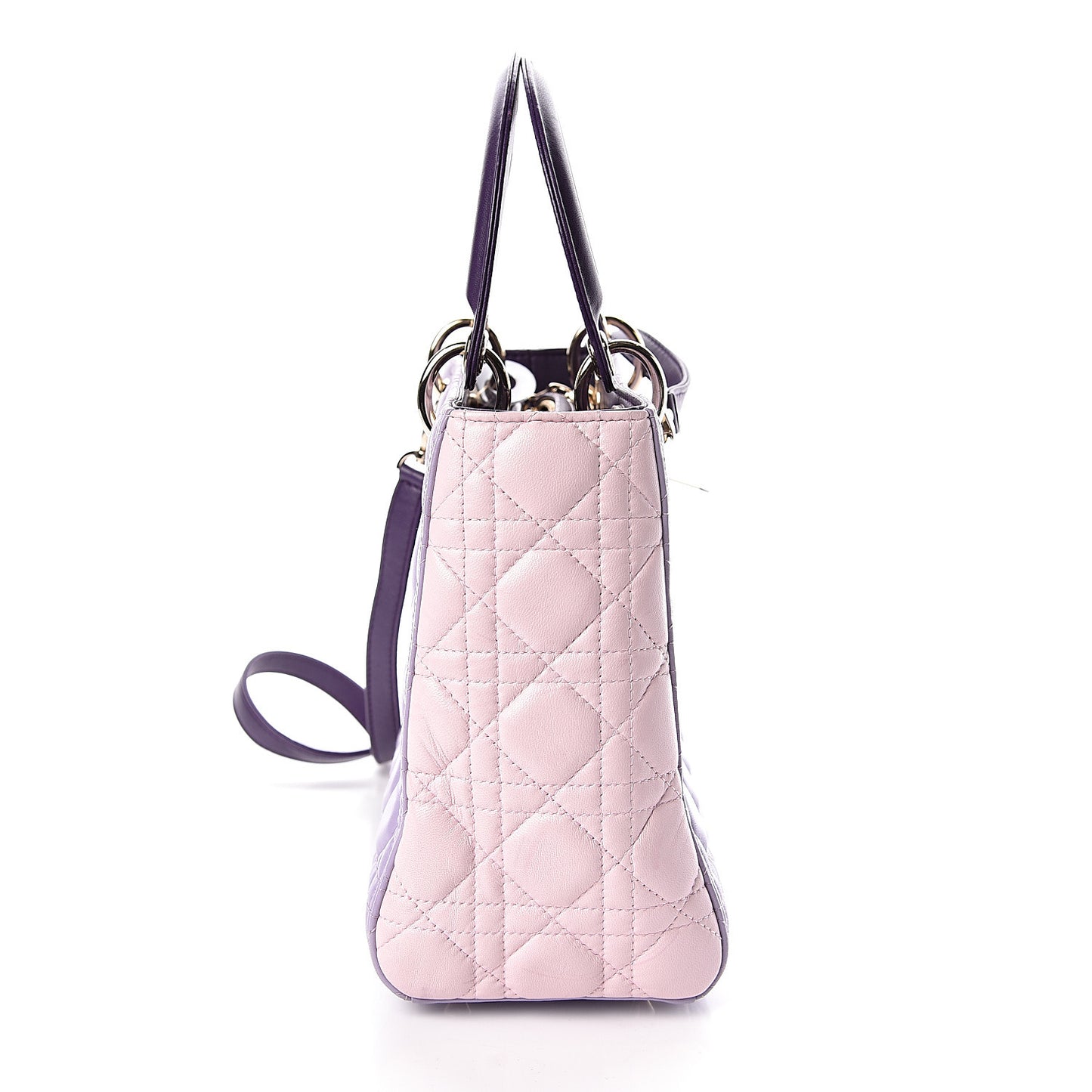 Lambskin Cannage Medium Tri-Color Lady Dior