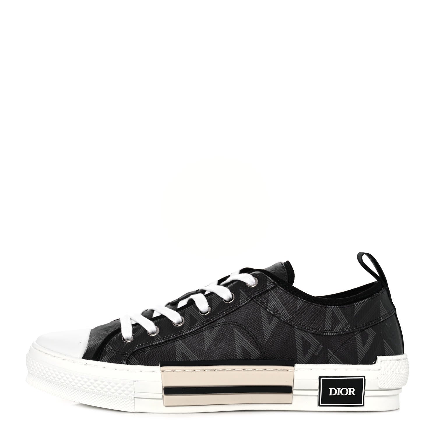 Christian Dior Canvas CD Diamond Mens B23 Low Top Sneakers 45 Black 1 of 9