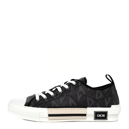 Christian Dior Canvas CD Diamond Mens B23 Low Top Sneakers 45 Black 1 of 9