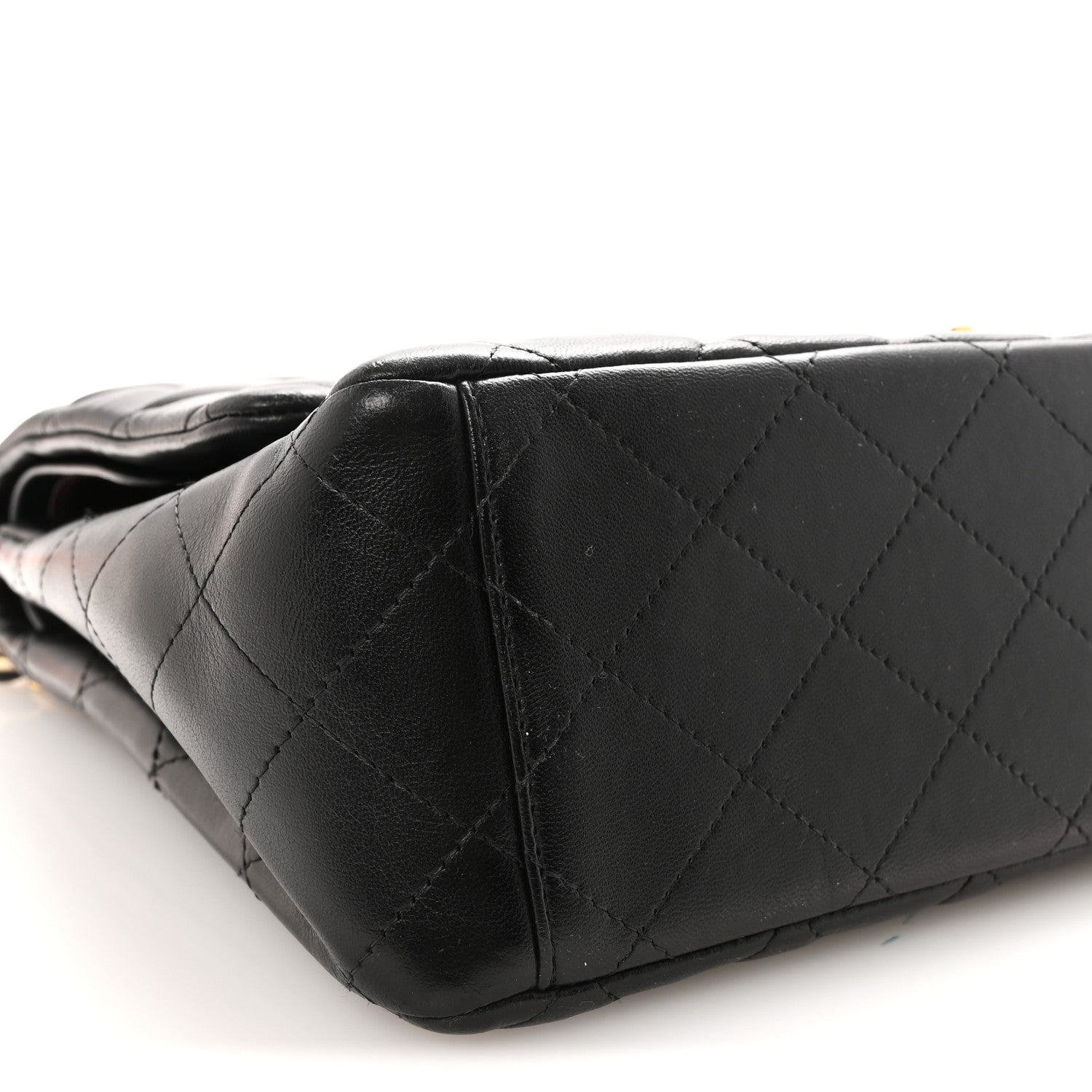 Chanel Lambskin Quilted Maxi Double Flap Black 9 of 10