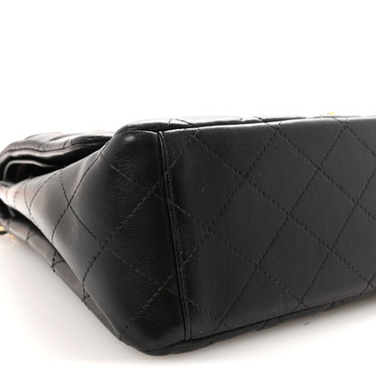 Chanel Lambskin Quilted Maxi Double Flap Black 9 of 10