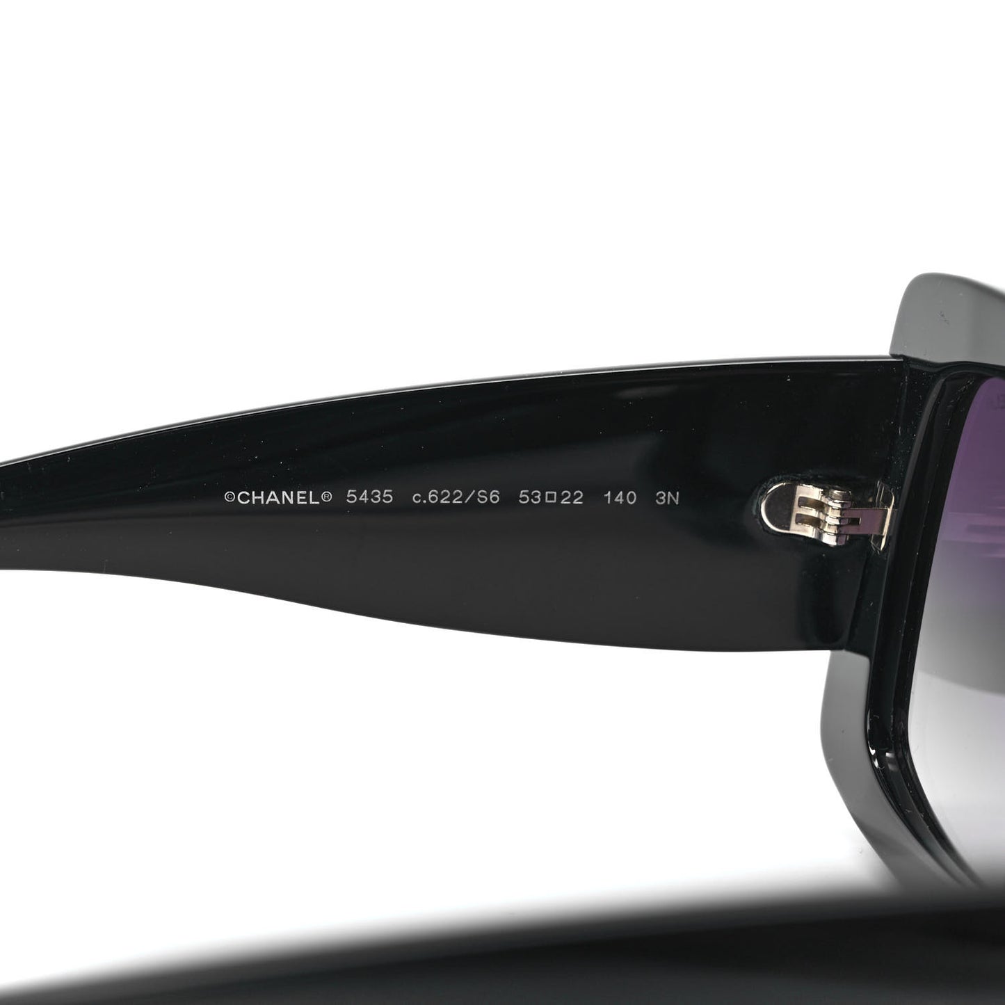 Acetate Rectangle Sunglasses 5435 Black