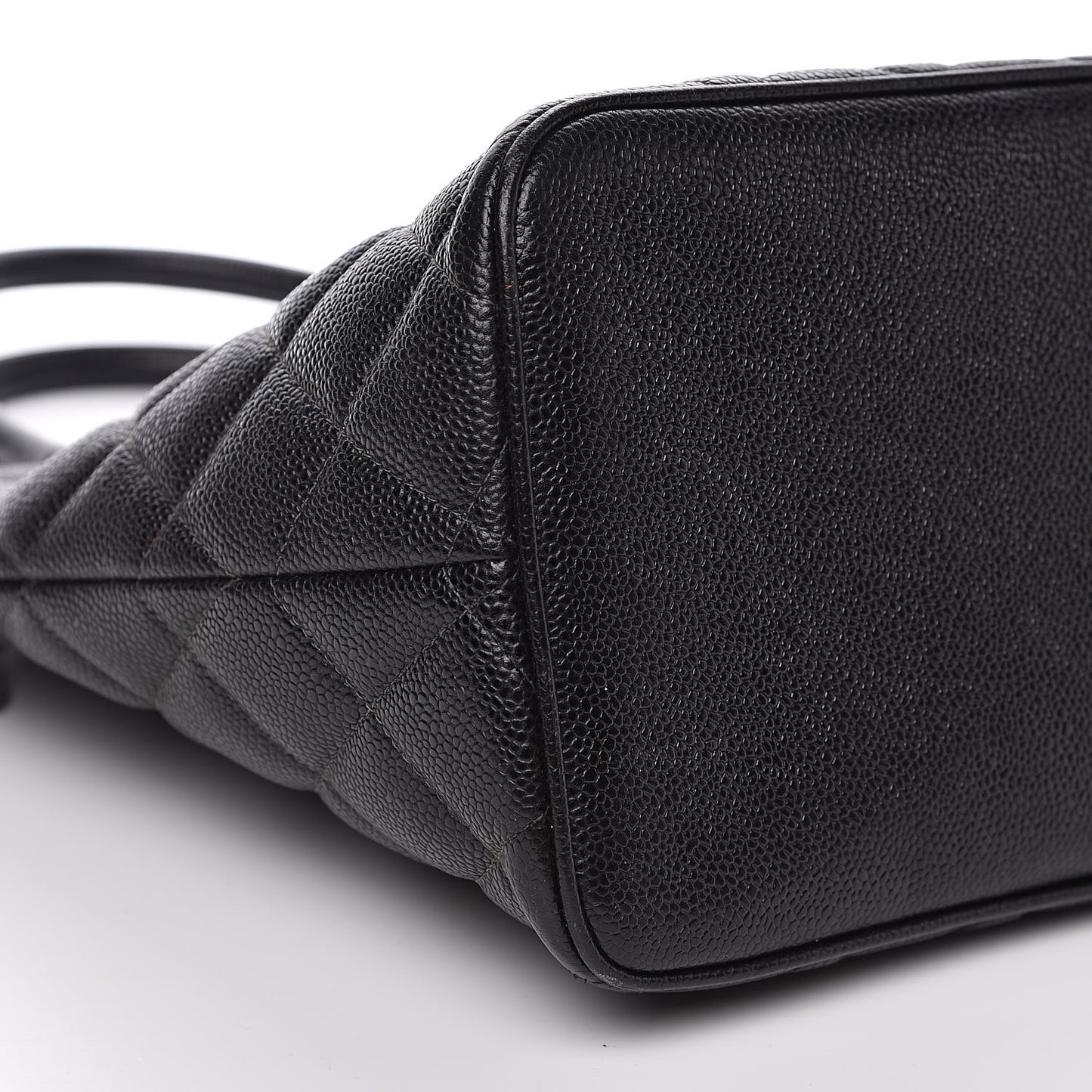 Caviar Quilted Medallion Tote Black