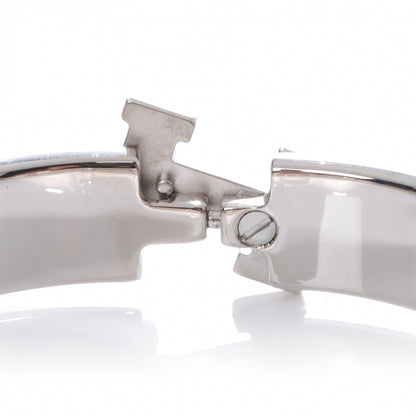 Hermes Narrow Enamel Clic Clac H Bracelet PM Orange 5 of 5