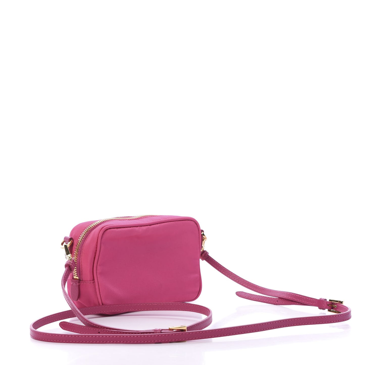 Tessuto Nylon Bow Camera Bag Fuxia