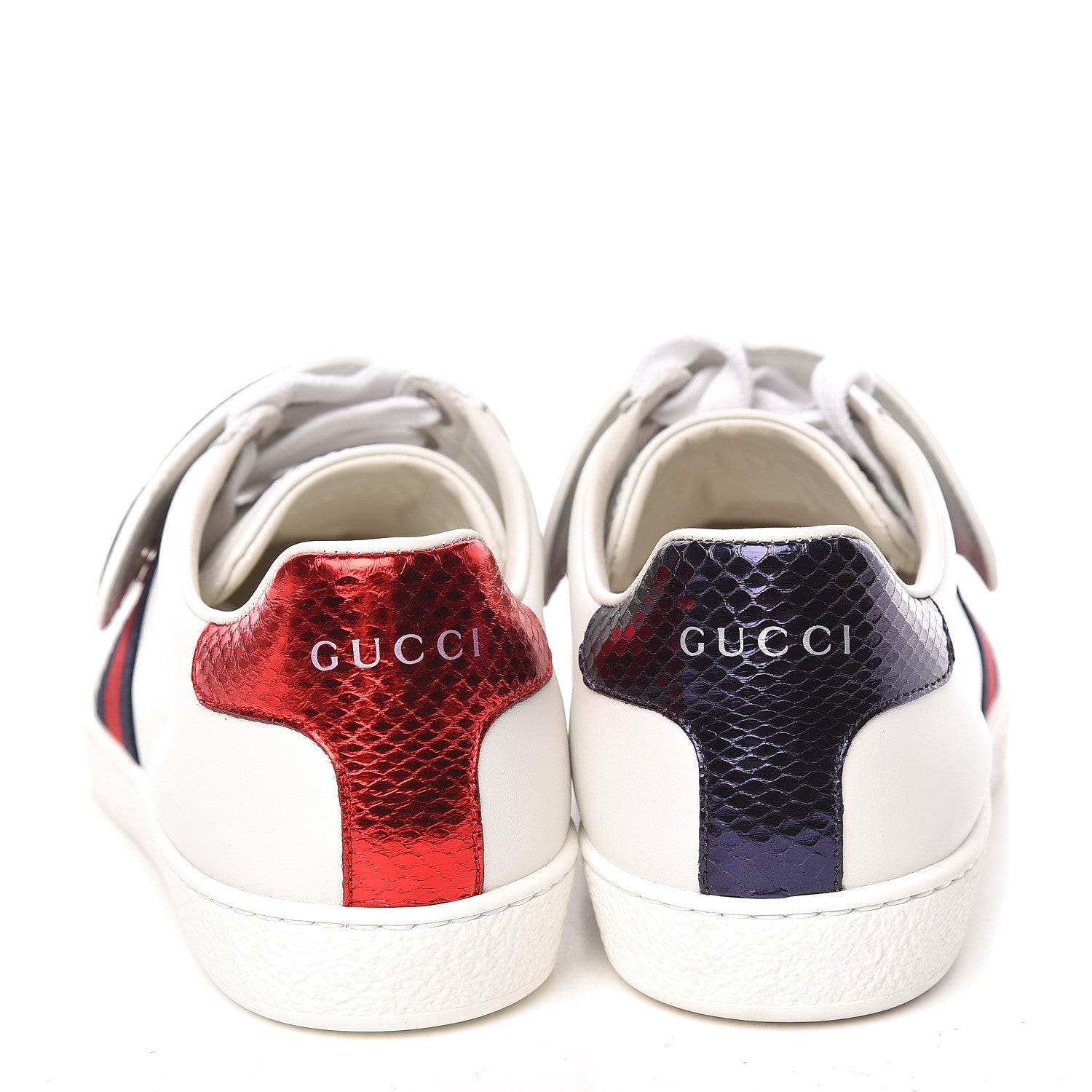 Gucci Calfskin Ayers Blind For Love Embroidered Womens Ace Sneakers 35.5 White 5 of 13