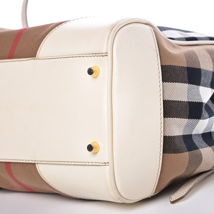 Burberry House Check Small Canterbury Tote White 12 of 14