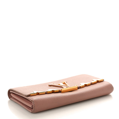 Louis Vuitton Taurillon Embellished Capucines Long Wallet Magnolia 4 of 9