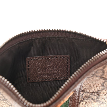 Gucci GG Supreme Monogram Web Ophidia Coin Case Brown 6 of 7