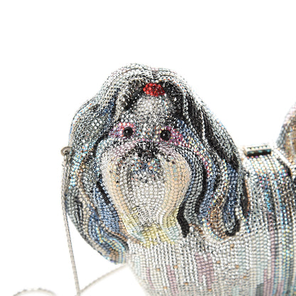 Judith Leiber Crystal Shih Tzu Minaudiere Clutch 9 of 12