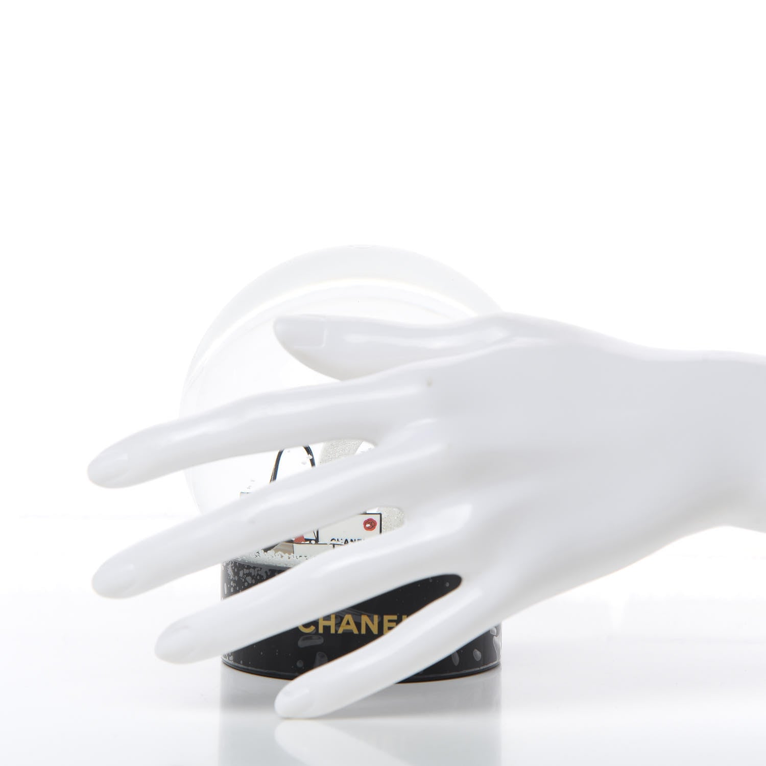 Chanel Glass CC Shopping Bag Snow Globe 2 of 5