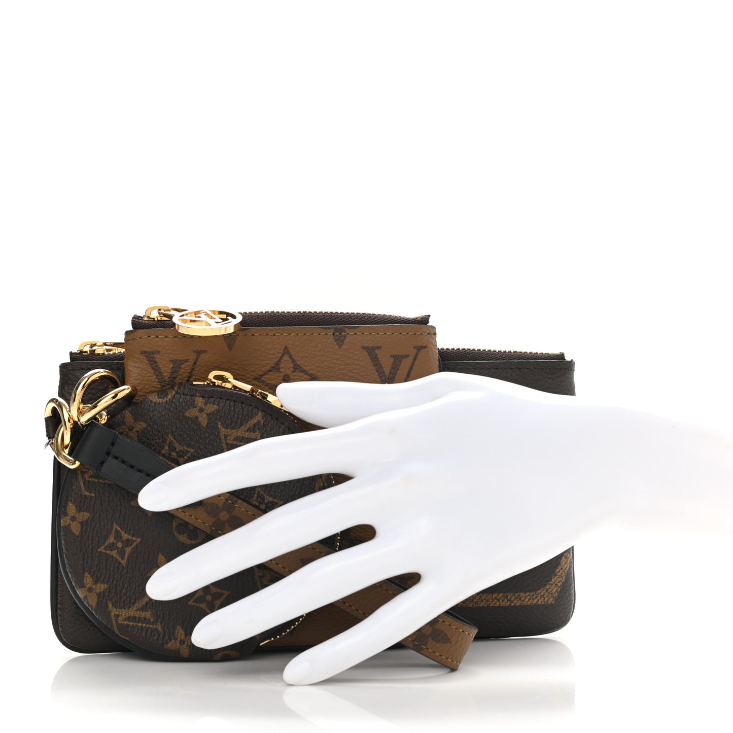 Reverse Monogram Giant Trio Pouch
