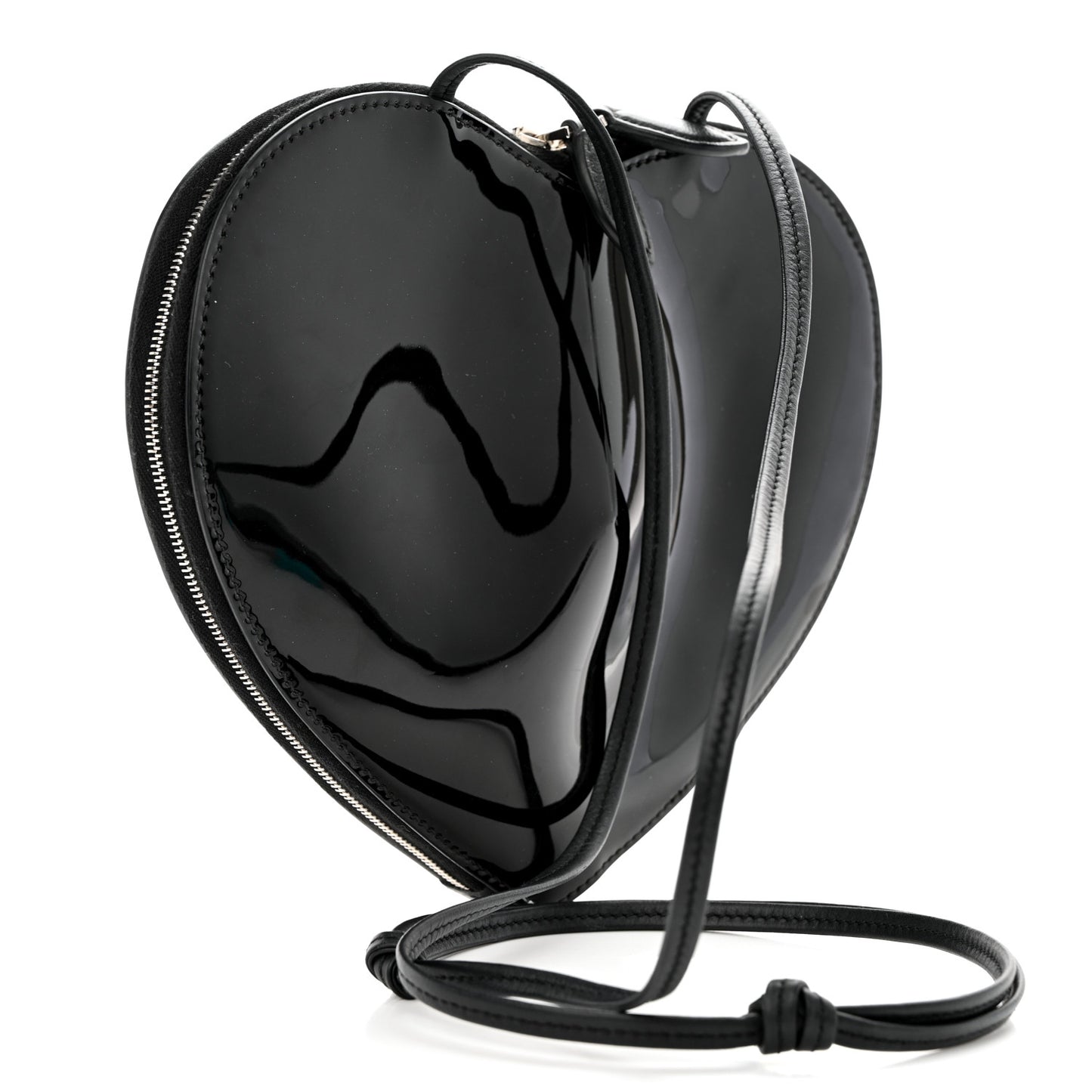 Patent Calfskin Le Coeur Bag Black