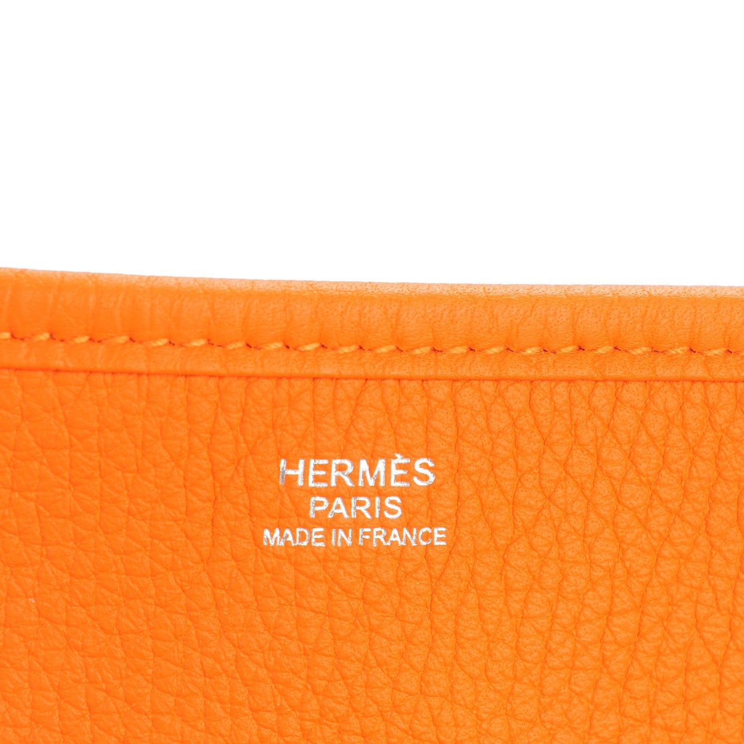 Hermes Togo Evelyne III PM Orange 9 of 12