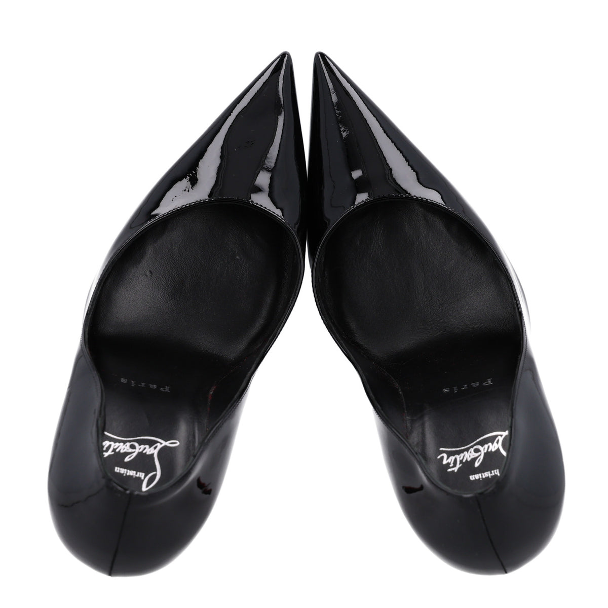 Christian Louboutin Patent Miss Z 100 Pumps 37.5 Black 2 of 9