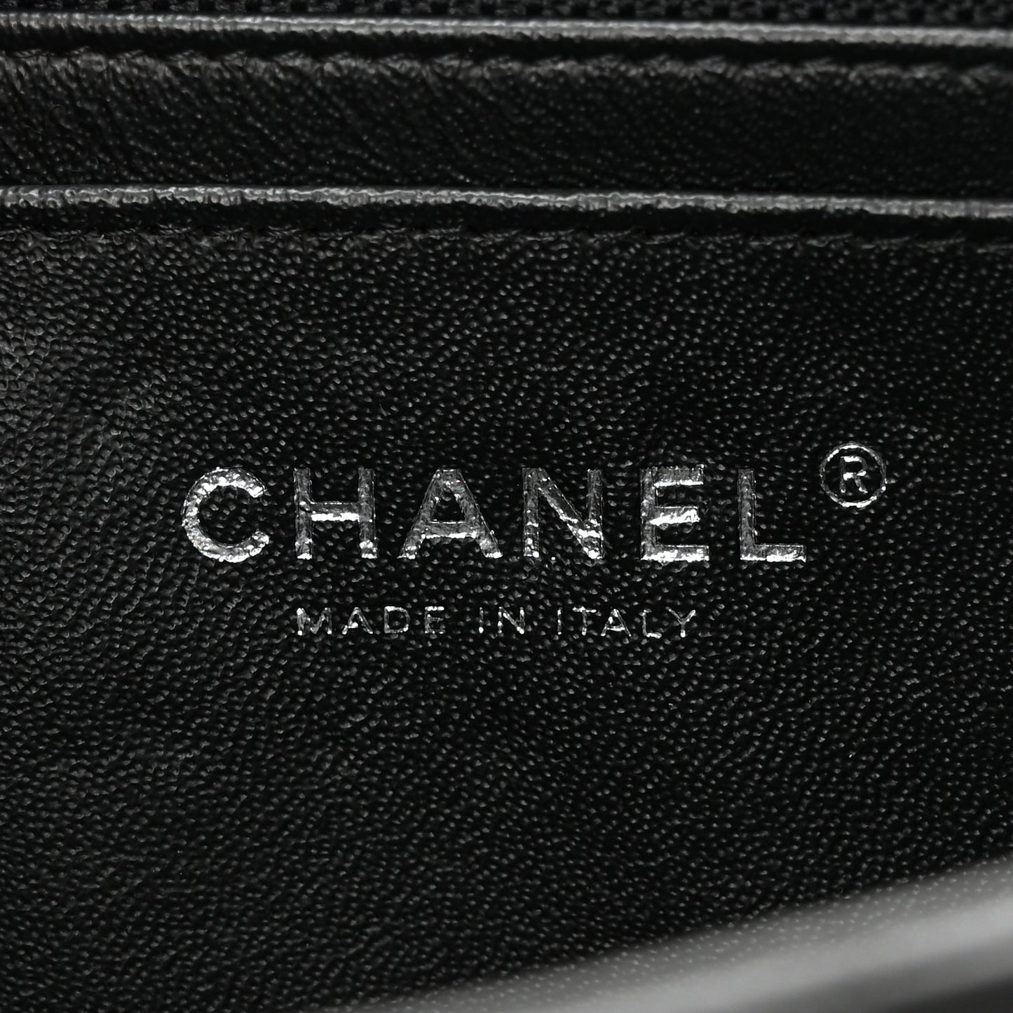 Lambskin Quilted Mini Rectangular Flap Black