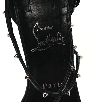Christian Louboutin Kid Riojana 100 Spiked Sandals 37 Black 8 of 11