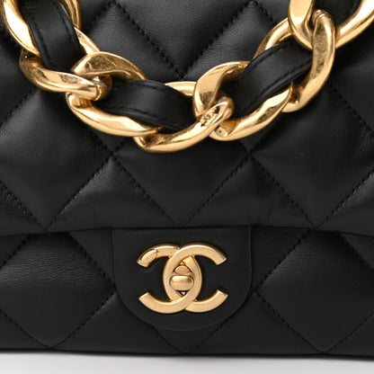 Chanel Lambskin Quilted Large CC Funky Town Flap Black 8 of 10
