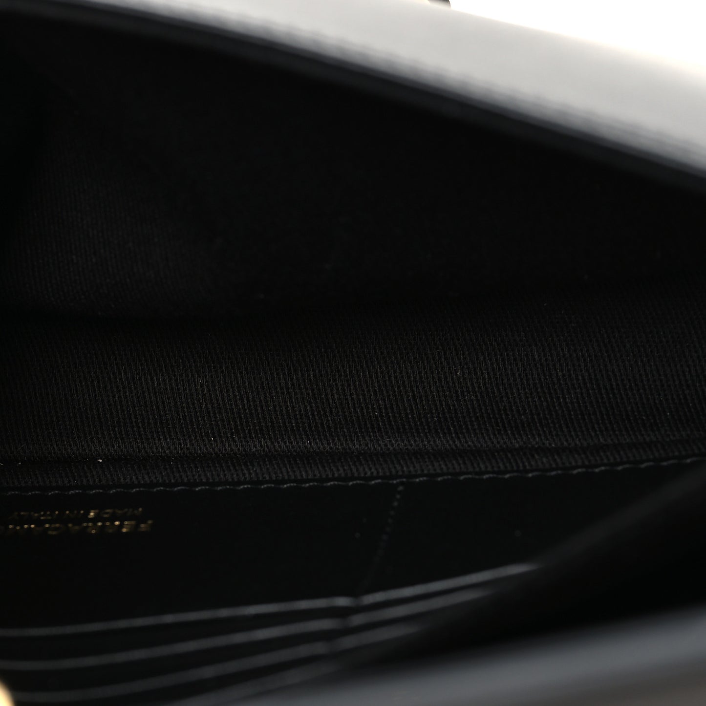 Calfskin Archive Gancini Flap Crossbody Black