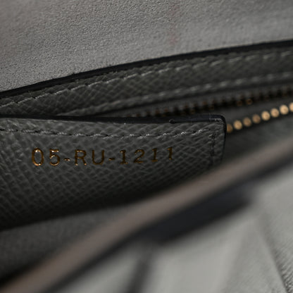 Christian Dior Grained Calfskin Saddle Bag Grey 7 of 12