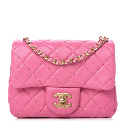 Chanel Lambskin Quilted Mini Pearl Crush Flap Pink 1 of 10