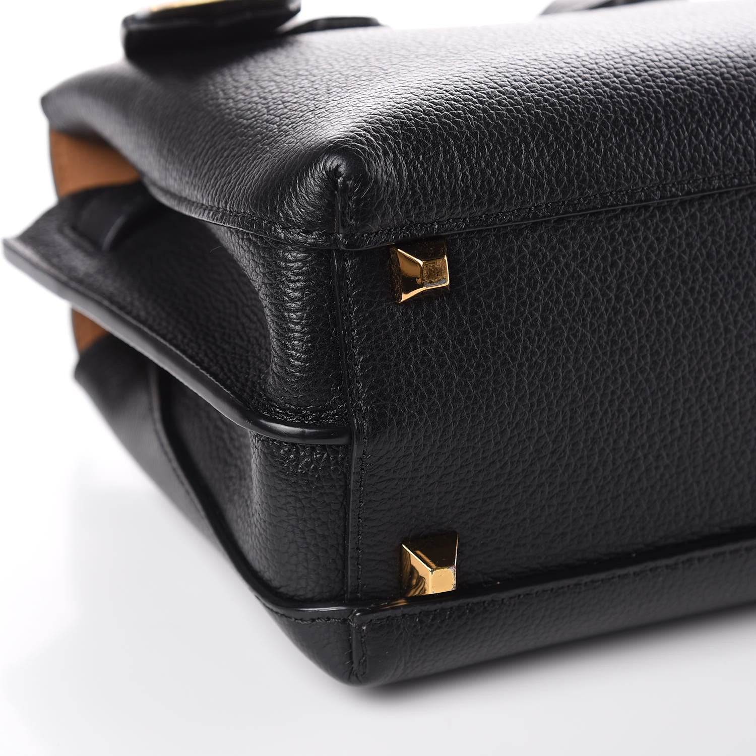 MCM Grained Calfskin Mini Milla Tote Phantom Black 7 of 8