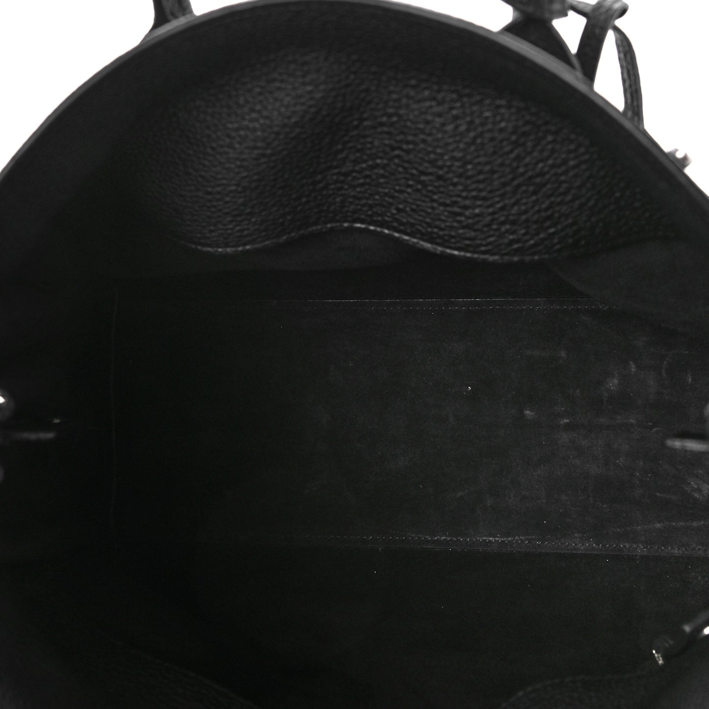 Grained Calfskin Small Supple Sac De Jour Black