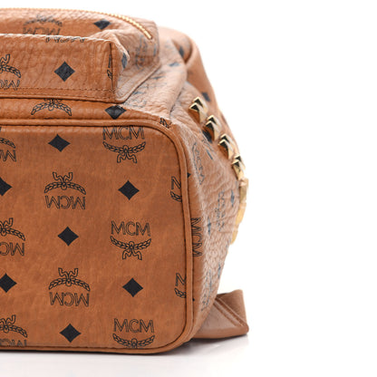 MCM Visetos Medium Side Studs Stark Backpack Cognac 8 of 8