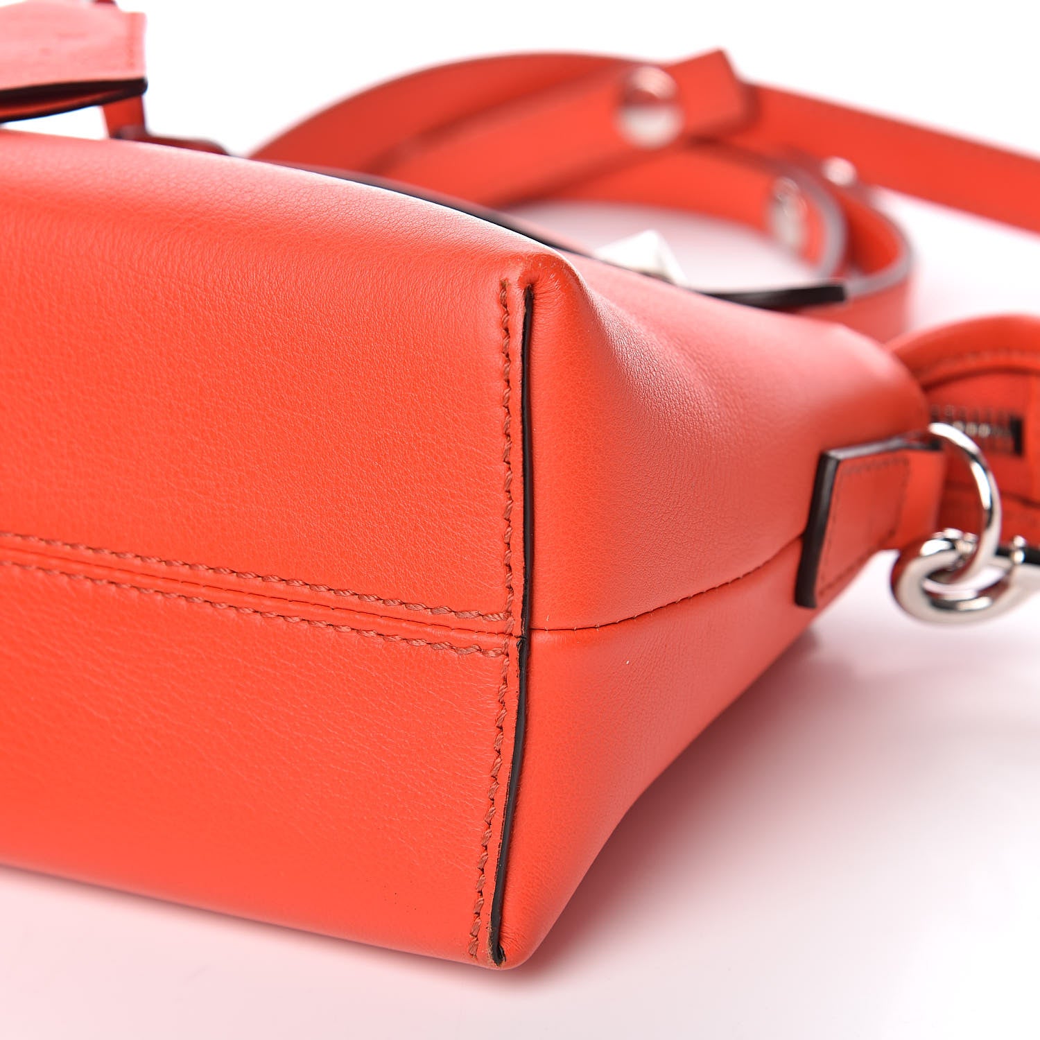 Fendi Vitello Dolce Mini By The Way Boston Bag Papavero 10 of 11