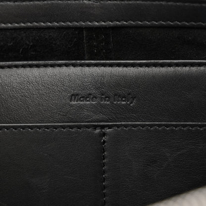 Celine Smooth Calfskin Tri-Fold Clutch on Chain Black 6 of 12