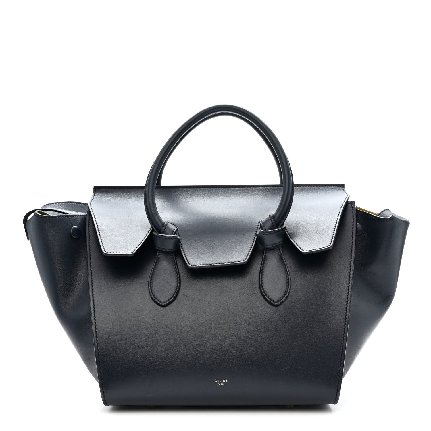 Celine Palmelato Calfskin Mini Tie Knot Tote Navy Blue 2 of 24